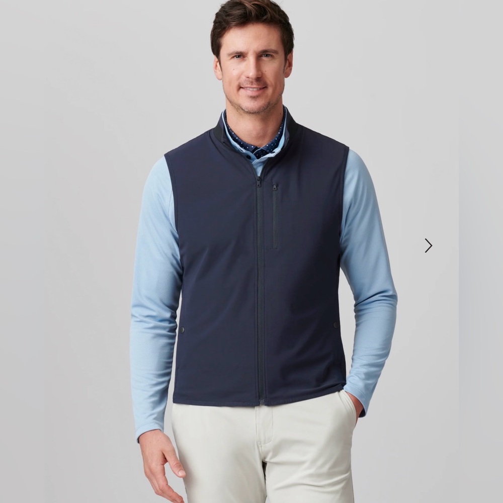 RHONE Men's Navy Zip-Up Performance Vest